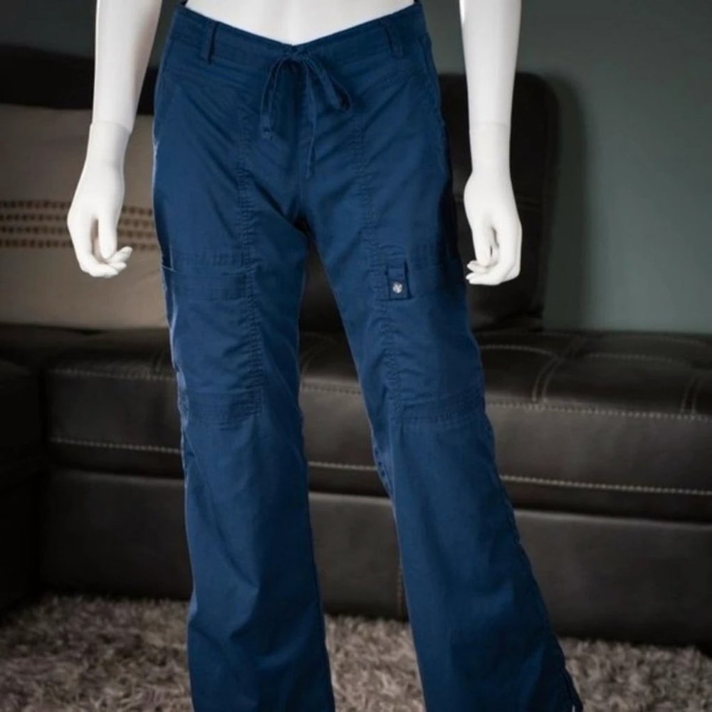 Navy Scrub Pants with 4 Large Pockets/Front Tie